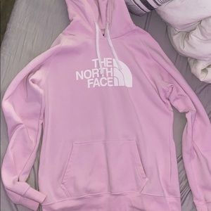North face pink hoodie
